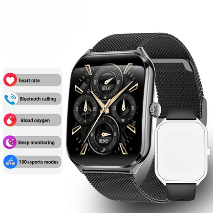 HD Screen, Calls & Alerts Sleek 1.96" AMOLED Smartwatch