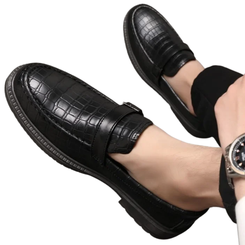 Classic, Comfortable Casual Shoes Men’s Thick-Soled Leather Loafers