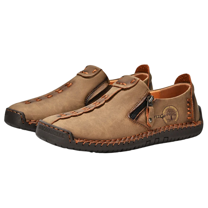 Casual Slip-On Breathable Flats Handmade Men’s Leather Loafers