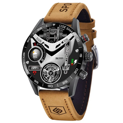 GPS, HR, Calls, Waterproof Rugged Military AMOLED Smartwatch