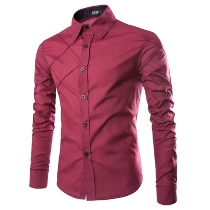 Classic Casual & Formal Style Men’s Cotton Long Sleeve Shirt