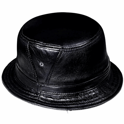 Classic Genuine Leather Bucket Hat