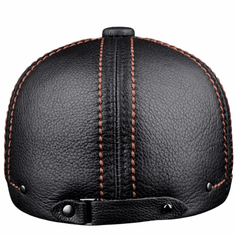 Premium Cowhide Men’s Real Leather Beret Hat