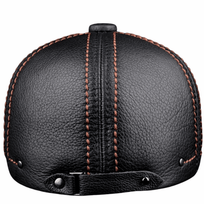Premium Cowhide Men’s Real Leather Beret Hat