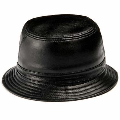 Classic Genuine Leather Bucket Hat