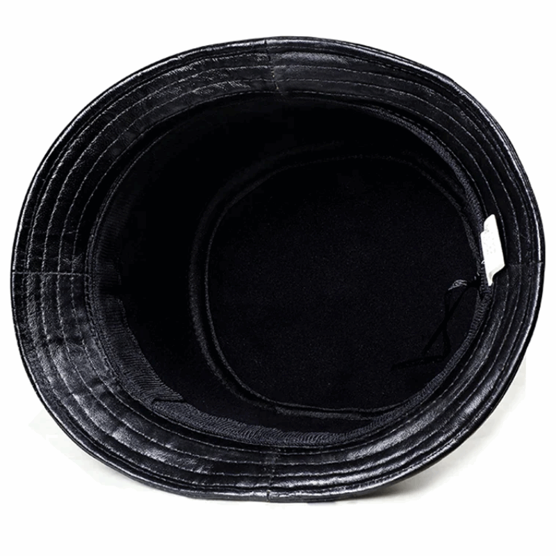 Classic Genuine Leather Bucket Hat