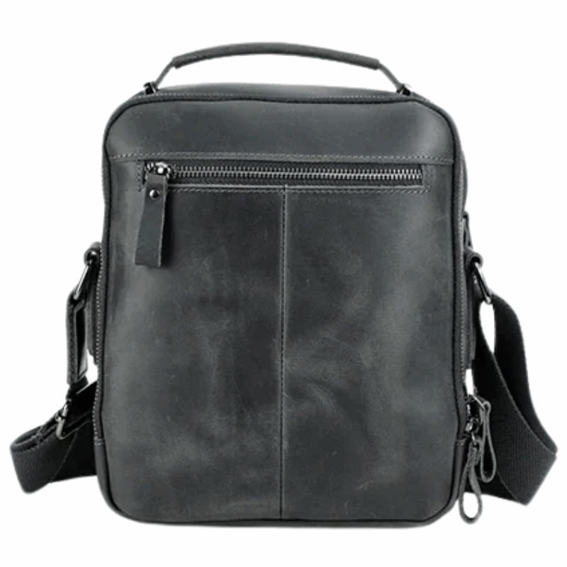 Vintage Crazy Horse Leather Men's Crossbody Messenger Shoulder Bag