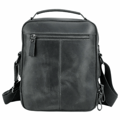 Vintage Crazy Horse Leather Men's Crossbody Messenger Shoulder Bag