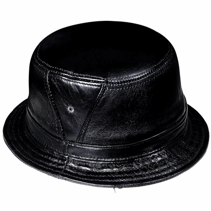 Classic Genuine Leather Bucket Hat