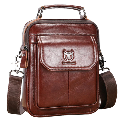 Retro Cowhide Men's Leather Crossbody Bag