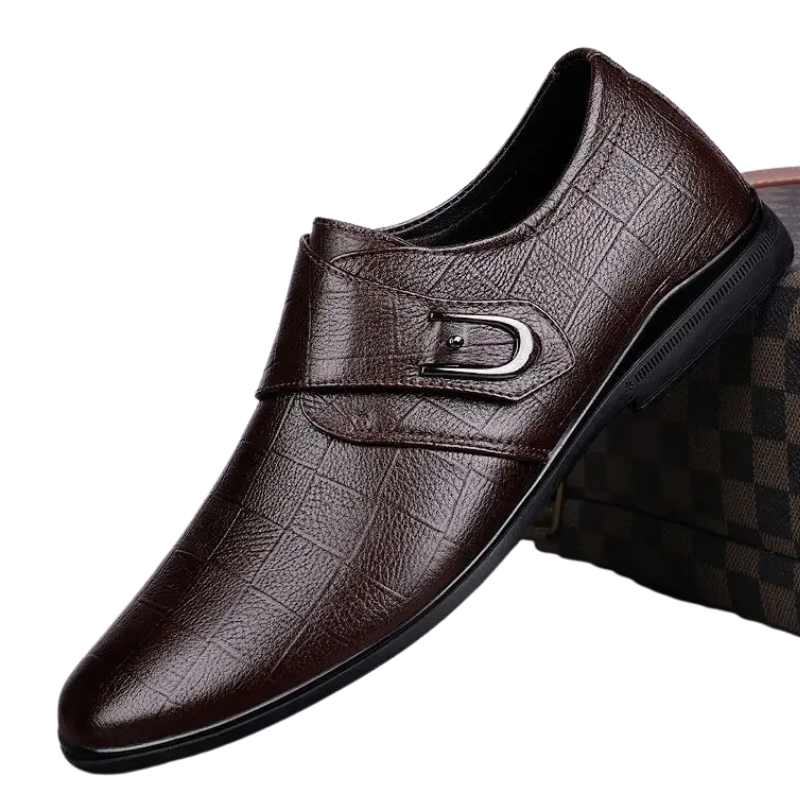 Luxury Designer Style, Spring Men’s Round Toe Formal Dress Shoes