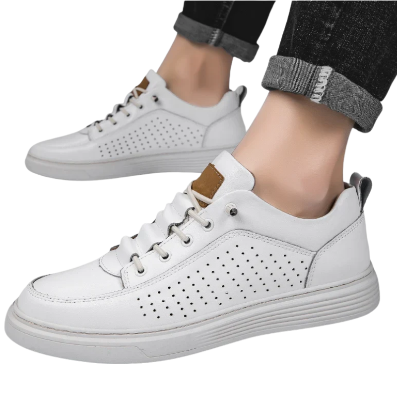 Cowhide Mesh, Durable & Breathable Men’s Fashion Sneakers