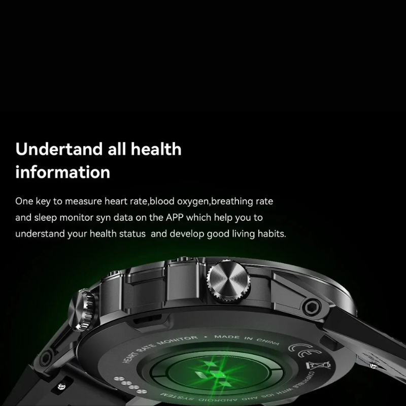 LIGE 1.39" Bluetooth Smartwatch Men Steel Band Sport Fitness Watch