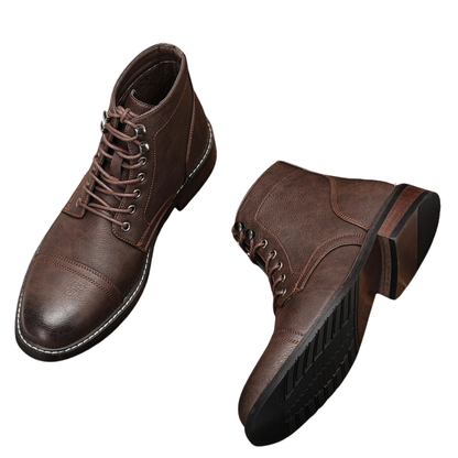 Vintage Men Boots Classic PU Leather Ankle Boots For Men