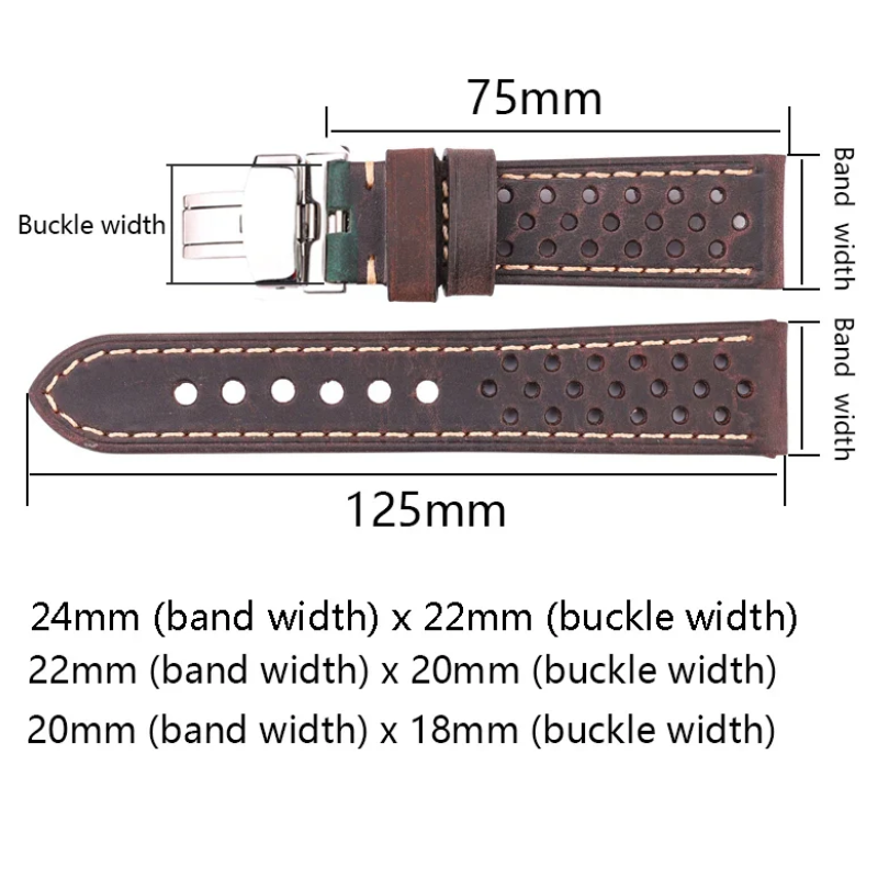 Vintage Genuine Leather Watch Band for Samsung Galaxy
