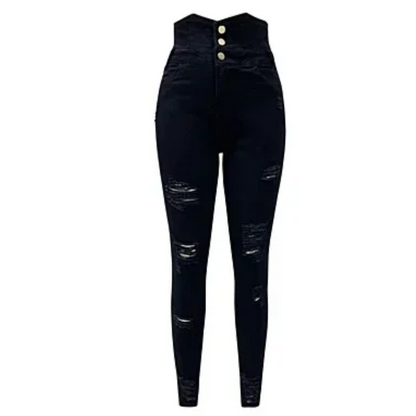 Women's High Waist Bodycon Spring Denim Pencil Pants