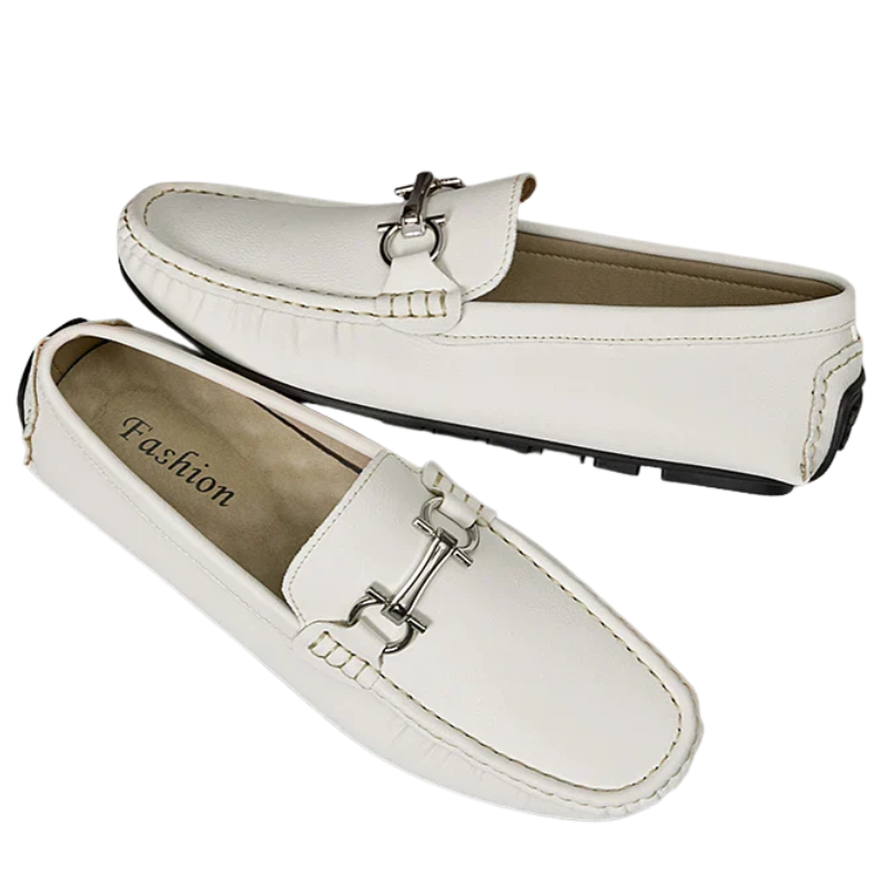 Men’s PU Leather Lightweight Non-Slip Casual Slip-On Loafers