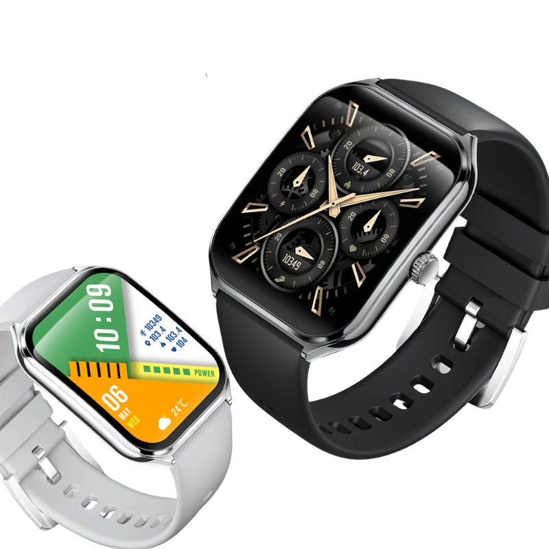 HD Screen, Calls & Alerts Sleek 1.96" AMOLED Smartwatch