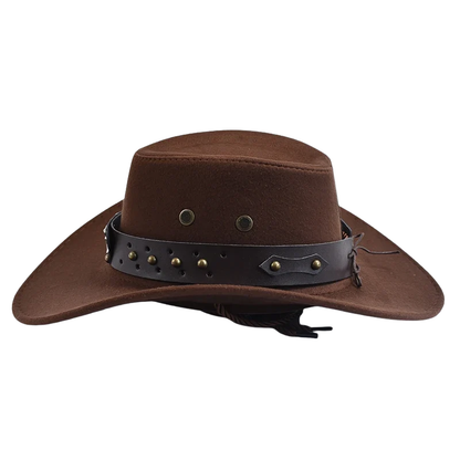 Vintage Artificial Suede Western Cowboy Jazz Hat