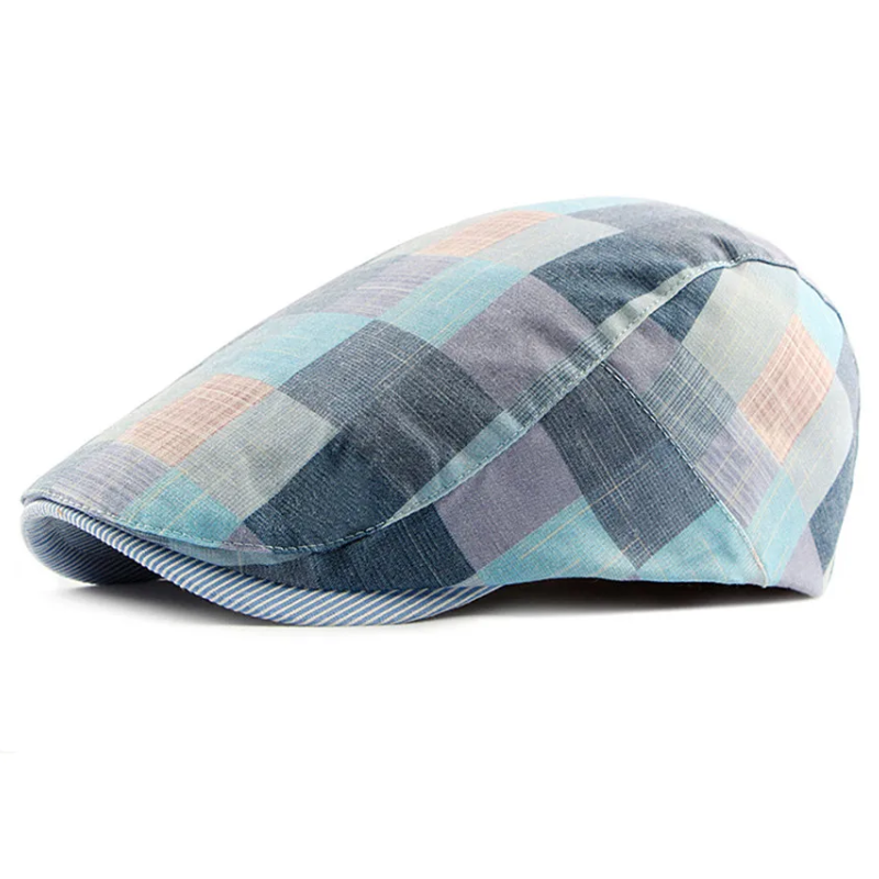 Classic England Plaid Beret Flat Cap
