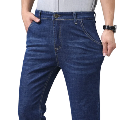 Blue Denim Men’s Stretch Slim fit Straight Jeans