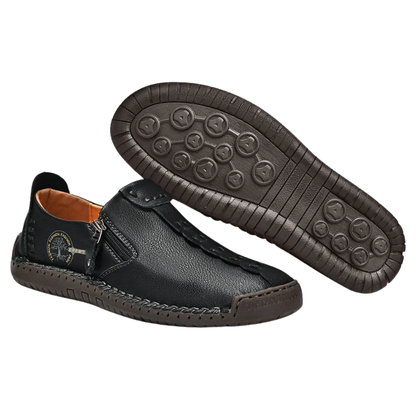 Casual Slip-On Breathable Flats Handmade Men’s Leather Loafers