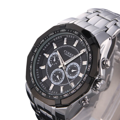CURREN Men's Luxury Waterproof Steel Quartz Military Sport Watch