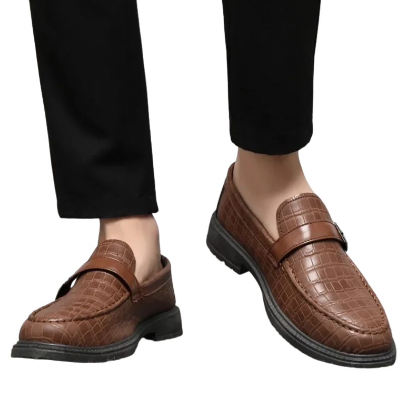 Classic, Comfortable Casual Shoes Men’s Thick-Soled Leather Loafers