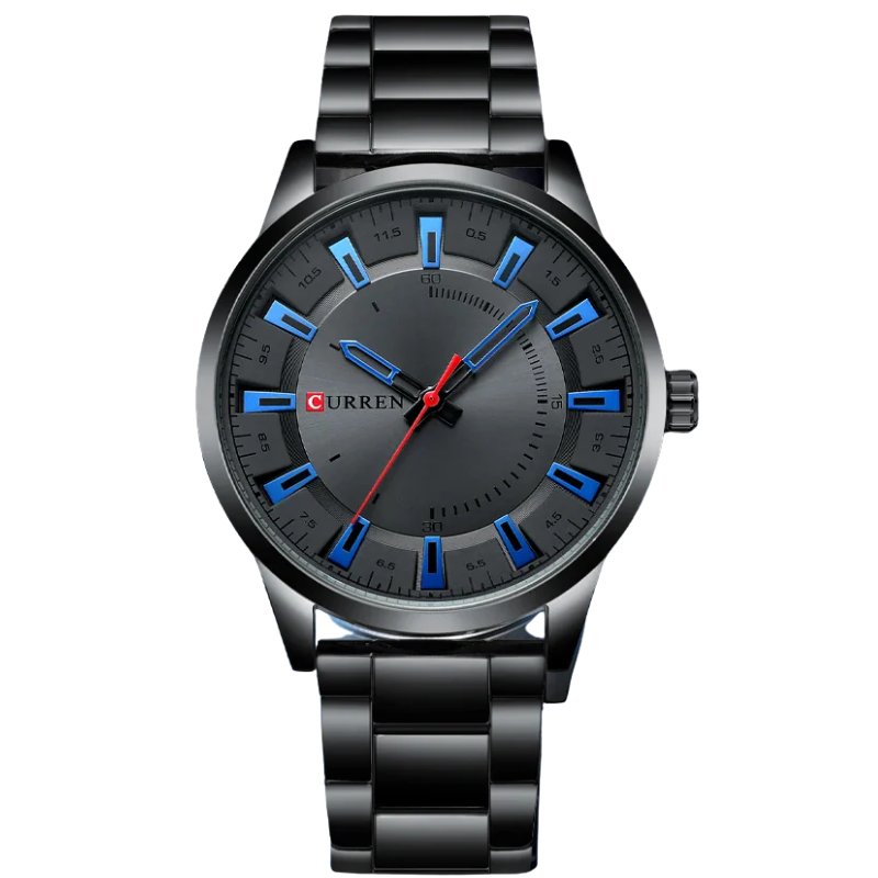 Sleek Stainless Steel Fashion Timepiece CURREN Men's Quartz Watch