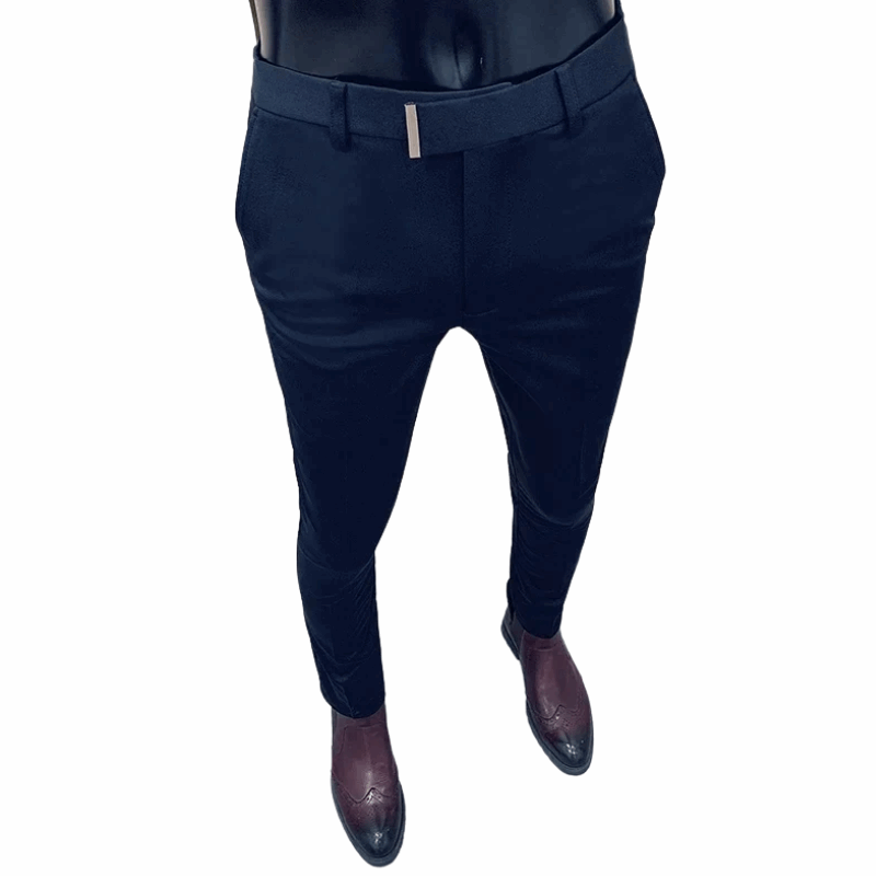 Casual Slim Fit Korean Style Men's Ankle Pants