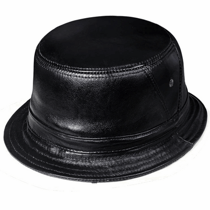 Classic Genuine Leather Bucket Hat