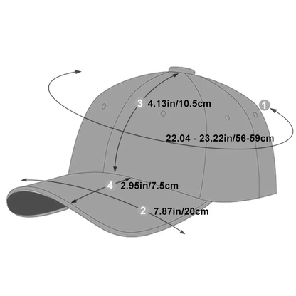 Premium PU Leather Letter Print Baseball Cap