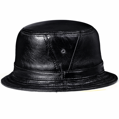Classic Genuine Leather Bucket Hat