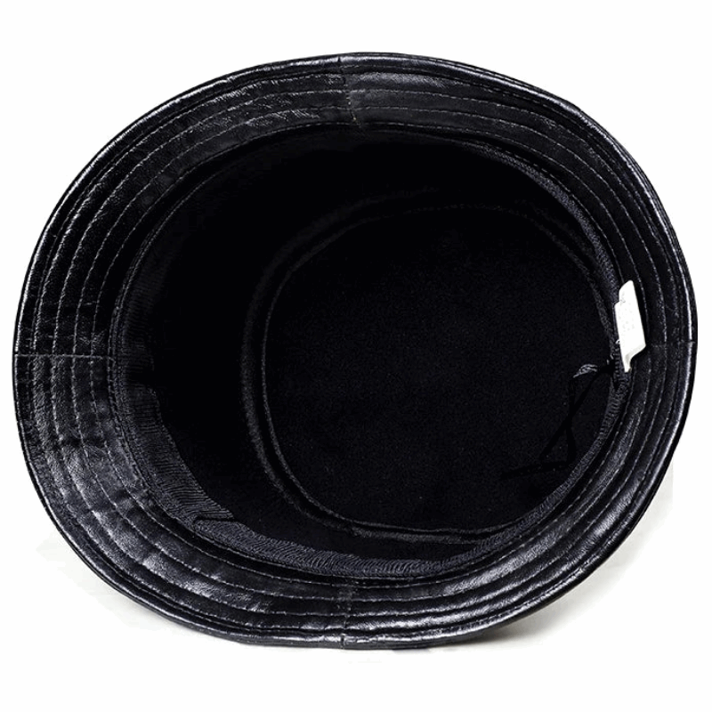 Classic Genuine Leather Bucket Hat