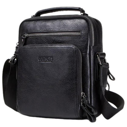 Vintage Crazy Horse Leather Men's Crossbody Messenger Shoulder Bag