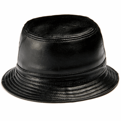 Classic Genuine Leather Bucket Hat