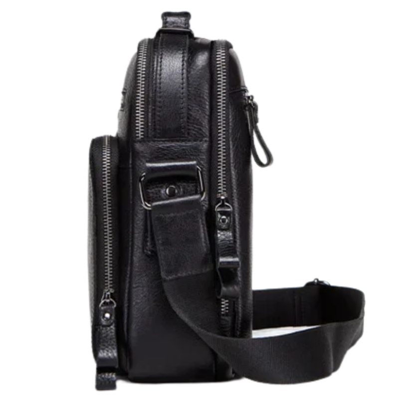 Vintage Crazy Horse Leather Men's Crossbody Messenger Shoulder Bag