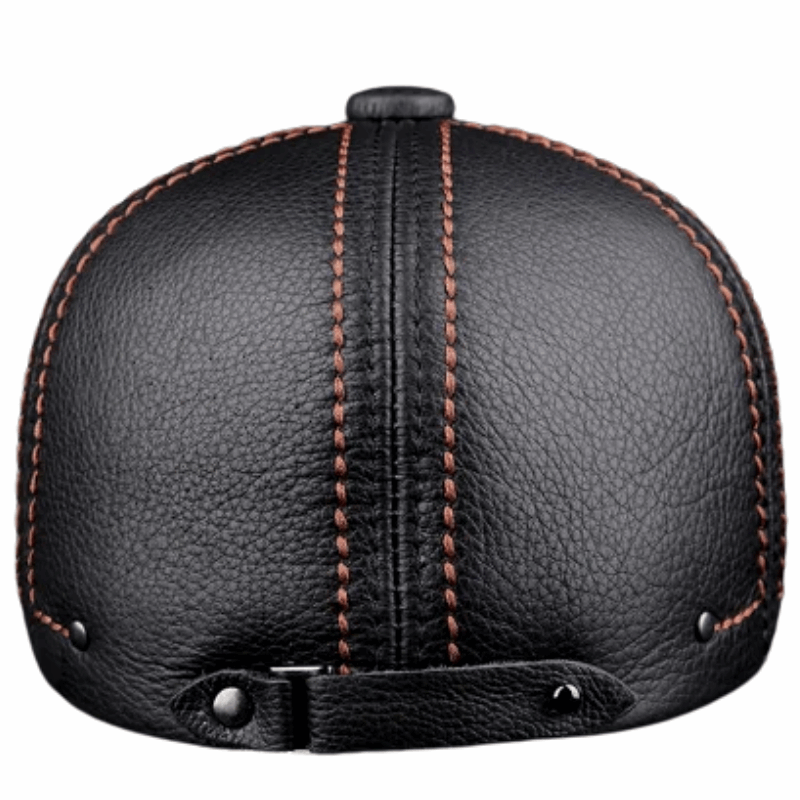 Premium Cowhide Men’s Real Leather Beret Hat