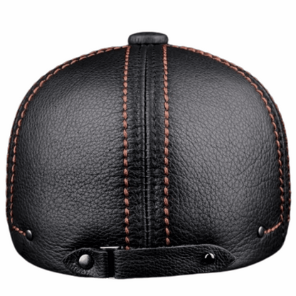 Premium Cowhide Men’s Real Leather Beret Hat