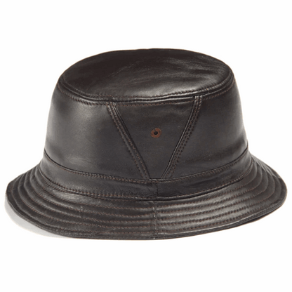 Classic Genuine Leather Bucket Hat