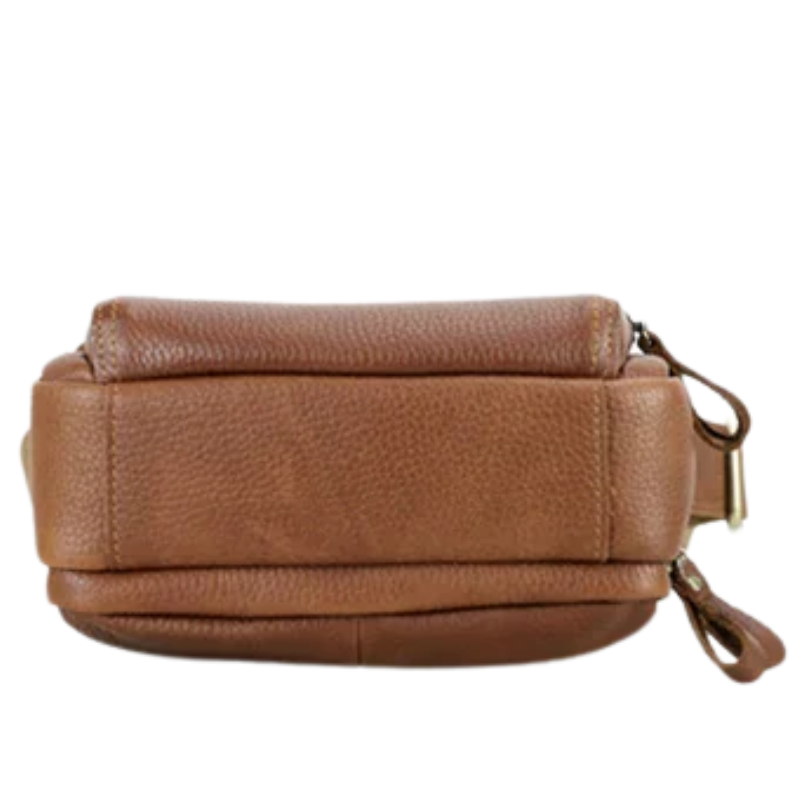 Vintage Crazy Horse Leather Men's Crossbody Messenger Shoulder Bag