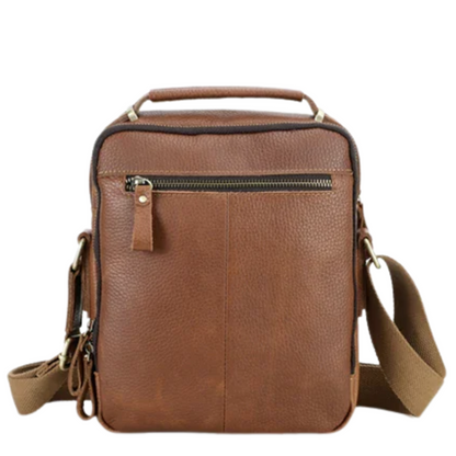 Vintage Crazy Horse Leather Men's Crossbody Messenger Shoulder Bag