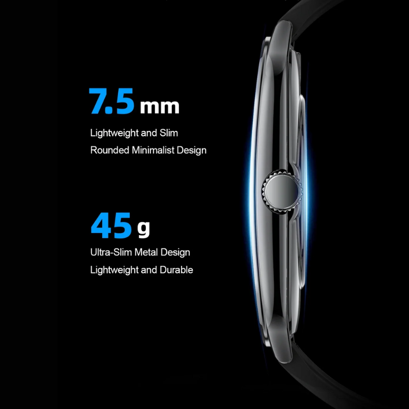 Stylish 1.96" AMOLED Watch with HD Display & Call Notifications