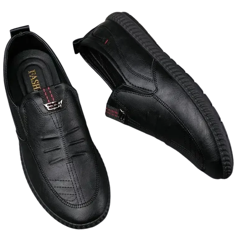 Summer Slip-On Casual Men’s Breathable Leather Loafers