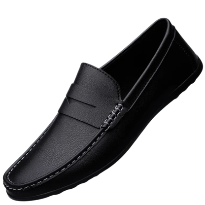 Trendy Casual Flat Men’s Summer Leather Driving Loafers