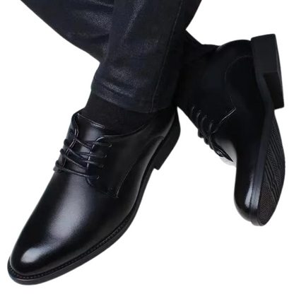 Height-Boosting Men’s British Formal Leather Dress Shoe