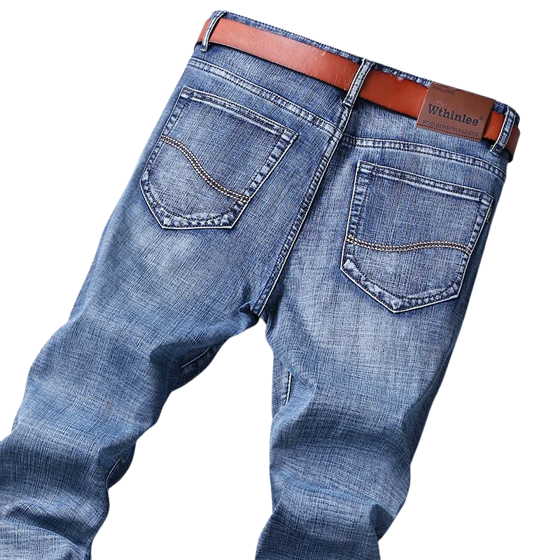 Timeless Casual Style Men’s Ripped Straight Leg Jeans