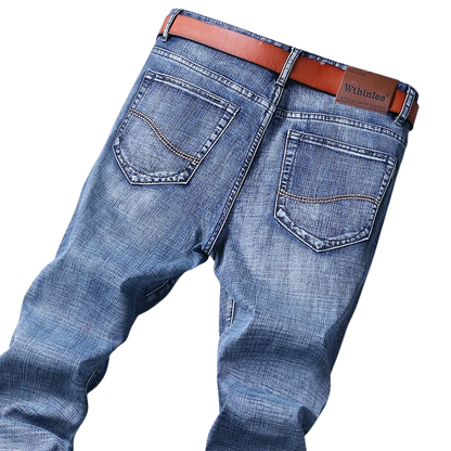 Timeless Casual Style Men’s Ripped Straight Leg Jeans