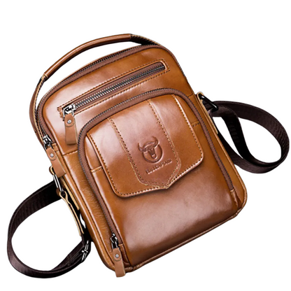 Business & Fashion Genuine Leather Men's Crossbody Messenger Bag