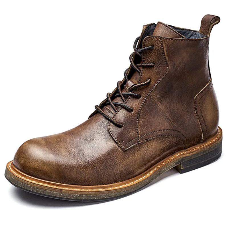 Vintage Designer Ankle Handmade Men’s Leather Boots